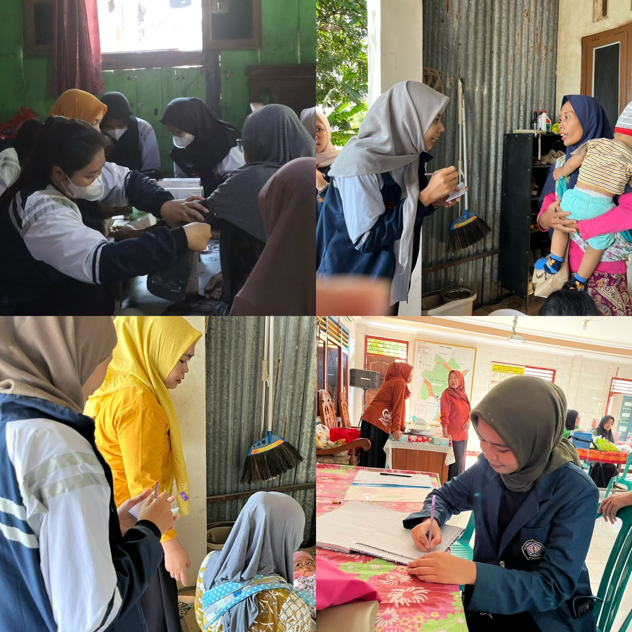 Dokumentasi Membantu Kegiatan Posyandu (Foto: dok KKN Undip)